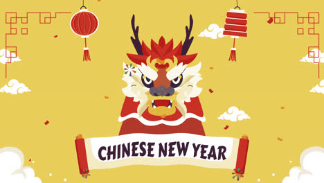 chinese new year dragon illustration