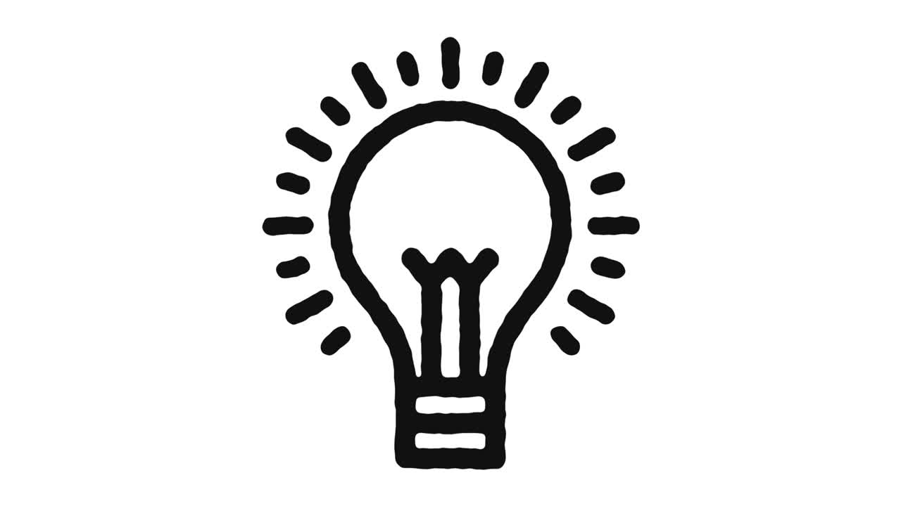 Business Idea Icon Animation Footage & Alpha Channel