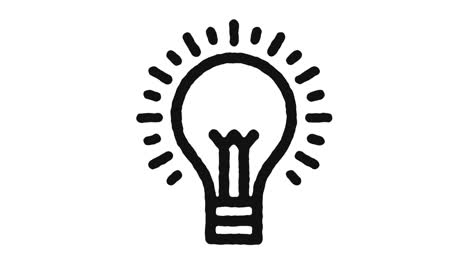 imágenes de animación de icono de idea de negocio y canal alfa