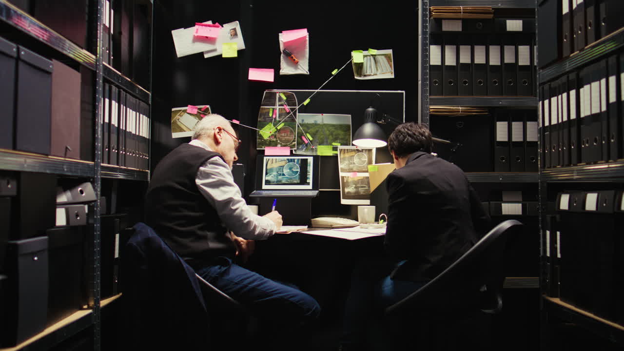 Detectives Collaborating on Crime Investigation