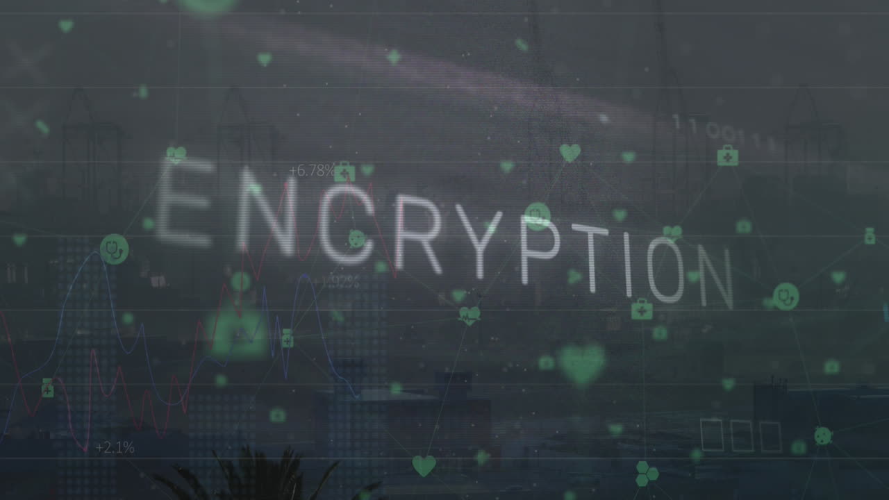 animación de texto de malware y procesamiento de datos en la placa base de la computadora