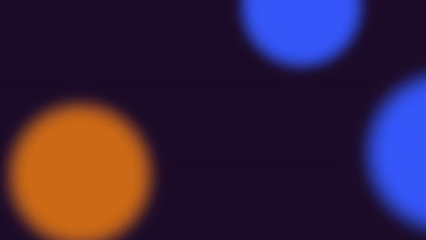 Animación-Abstracta-Neón-Naranja-Y-Azul-Círculos-Movimiento-Discoteca-Fondo