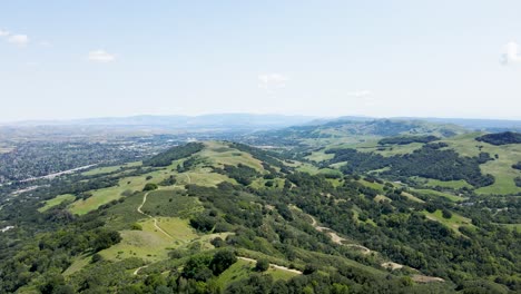 Aerial-view-of-Mountains-at-Las-Trampas-Regional-Wilderness