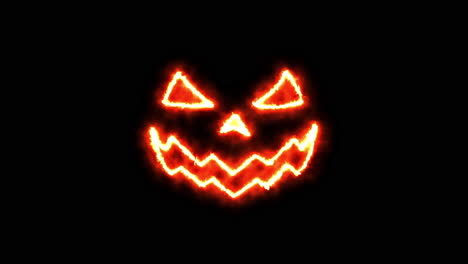 halloween pumpkin with black background. halloween concept