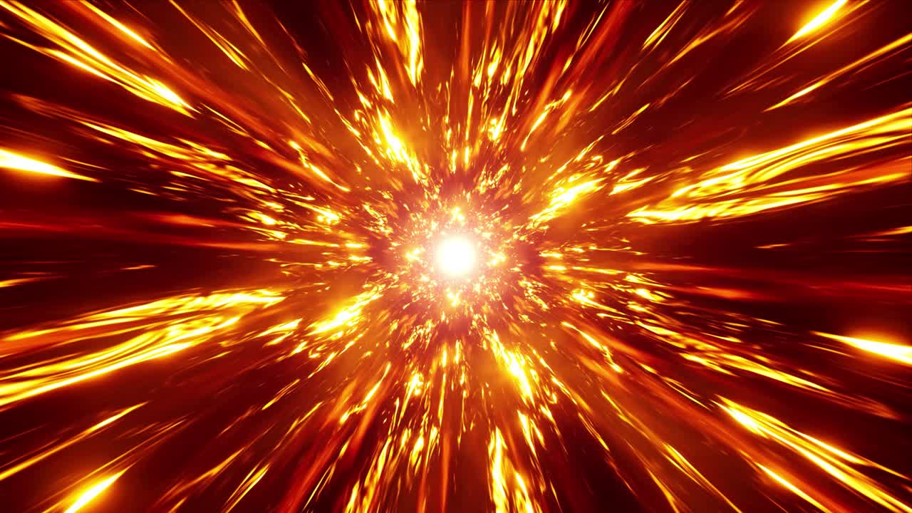 efecto de explosión de energía de fuego brillante