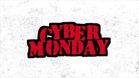 cyber monday on hipster texture with noise effect