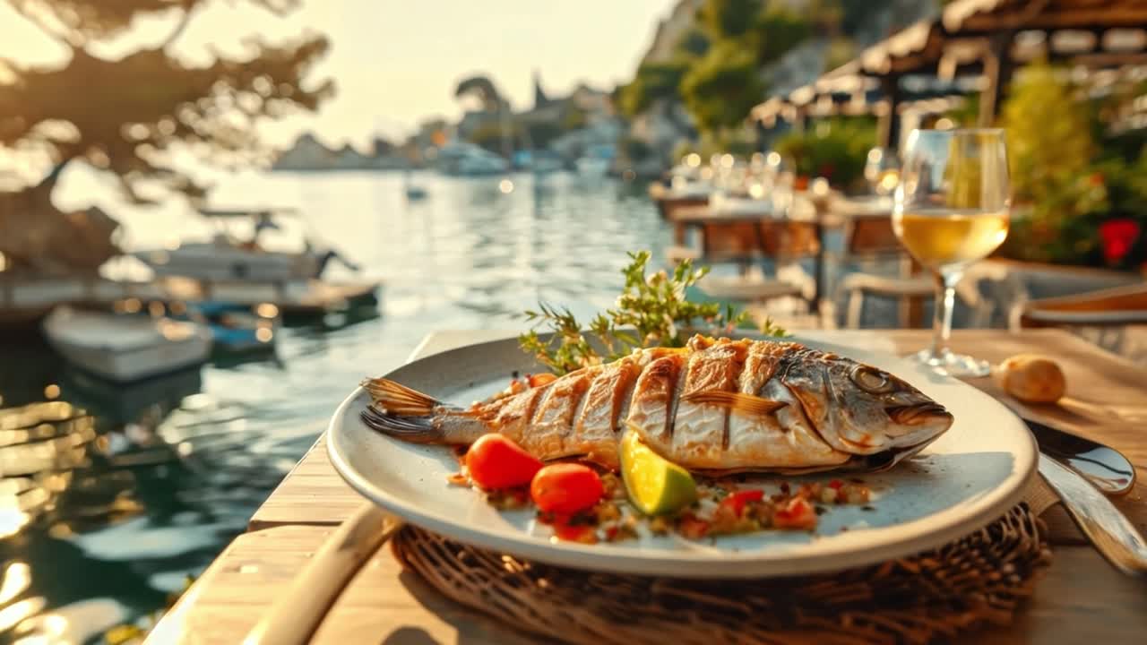Grilled Fish with Wine by the Sea