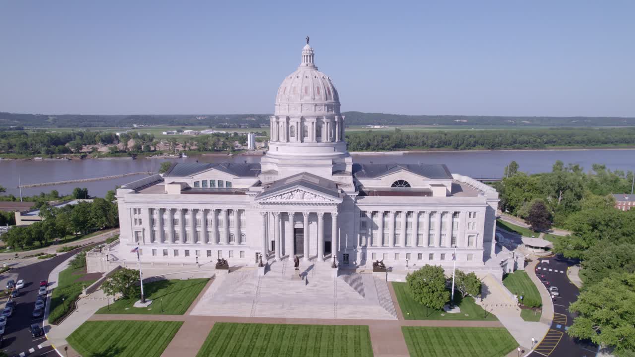 Fly over Jefferson City's historic landmarks and the iconic Capitol building with breathtaking aerial footage.
