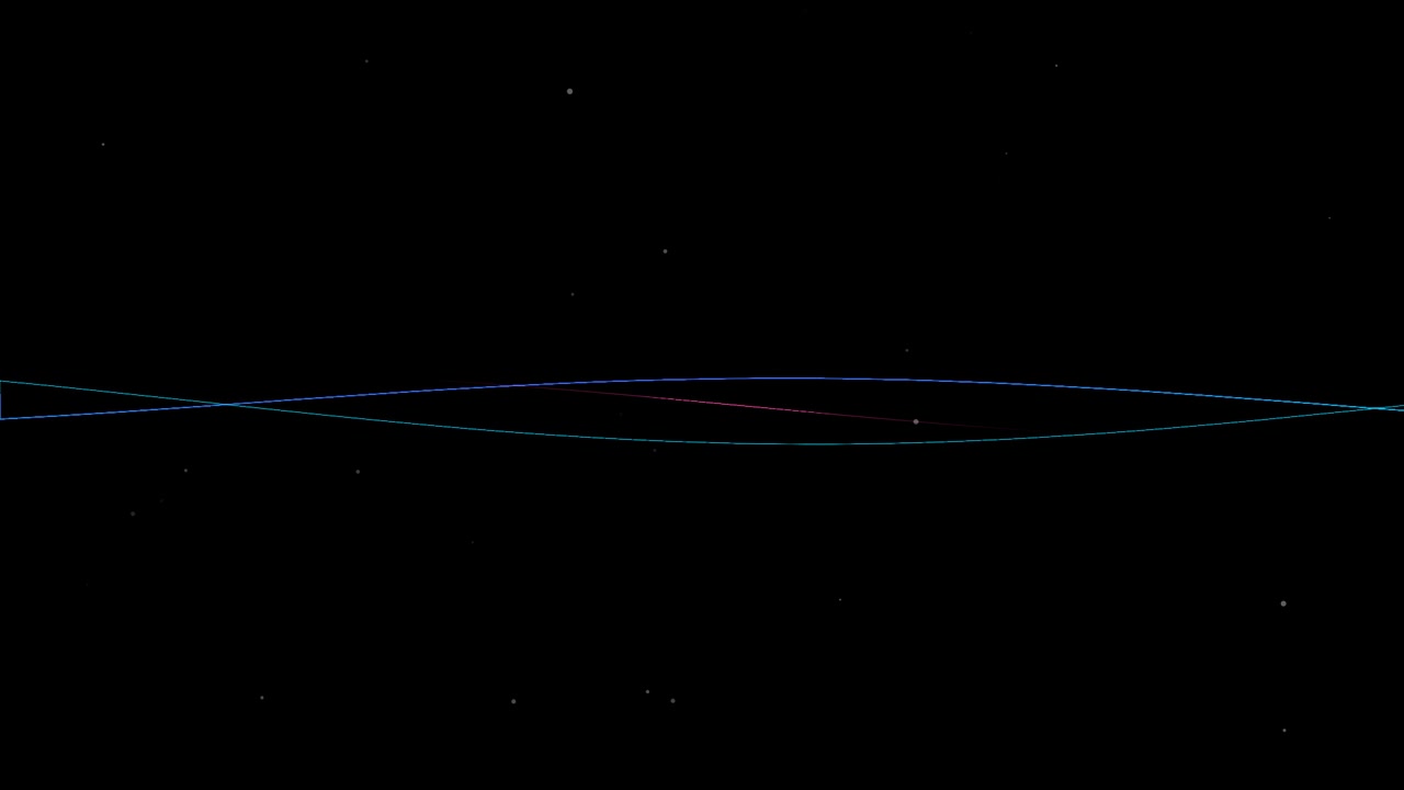 Abstract Sine Wave Animation on Dark Background