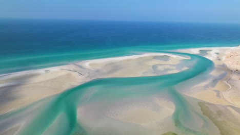 coastal detwah lagoon on the northwest side of socotra island, yemen