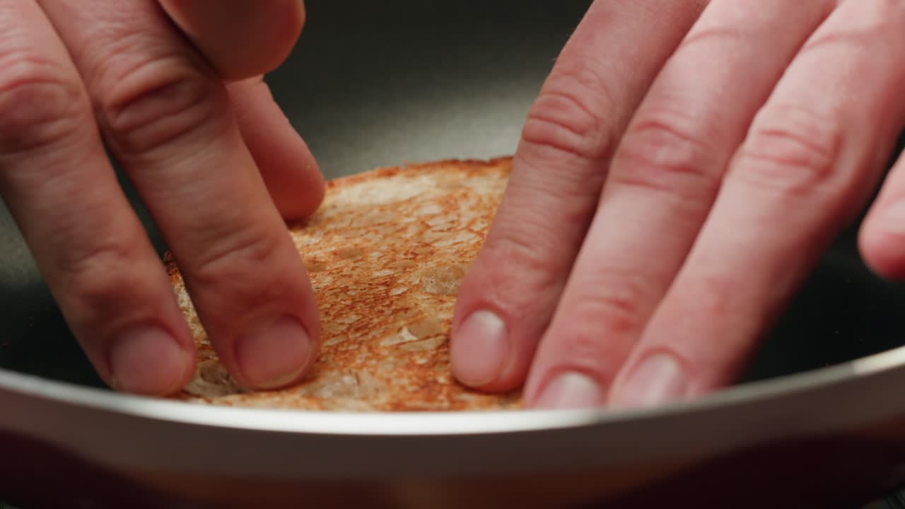 Toasted Bread in a Pan