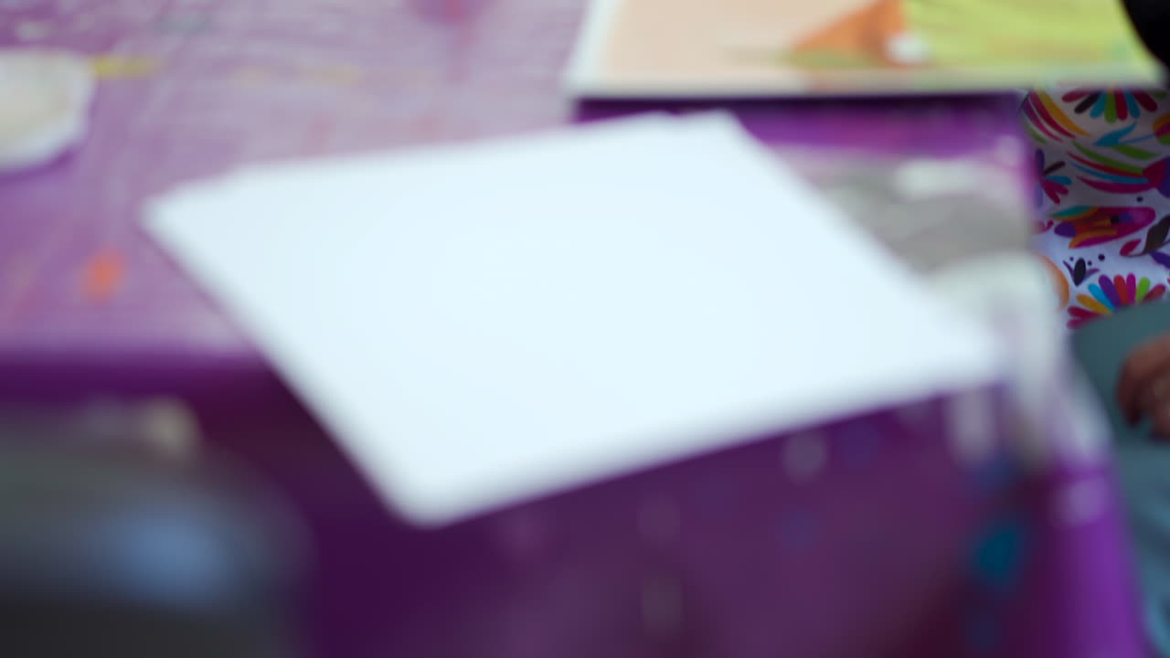 finger painting from elder art class retired