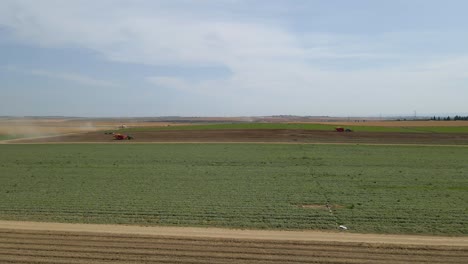 Temporada-De-Granero-De-Trigo-En-El-Distrito-Sur-De-Sdot-Negev,-Israel