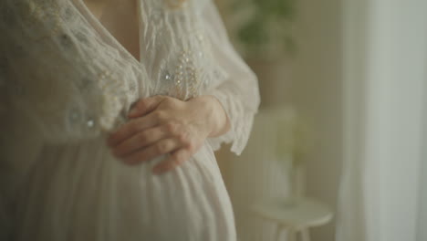 pregnant woman portrait expecting child