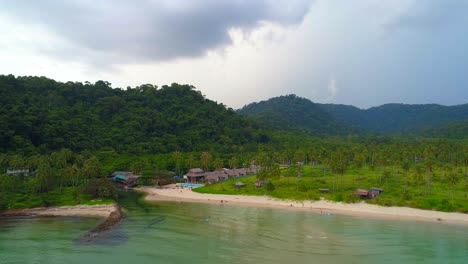 fishing village on stunning coastline