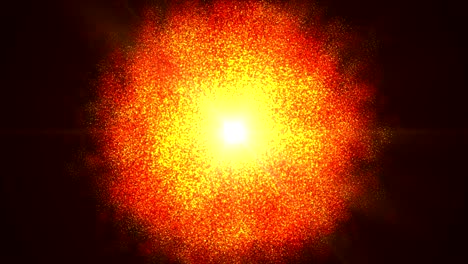 abstract sun particle 4k