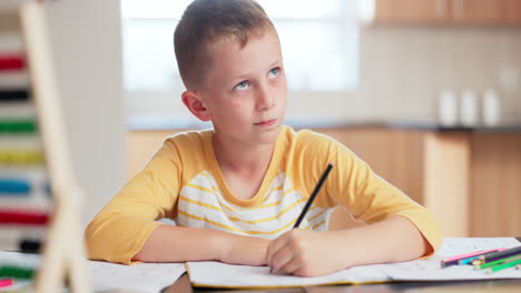 thinking, writing and boy or