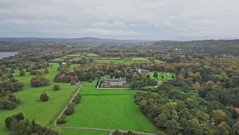 Aerial View Of Victorian Muckross House With Dense Nature Background In Killarney National Park, County Kerry, Ireland