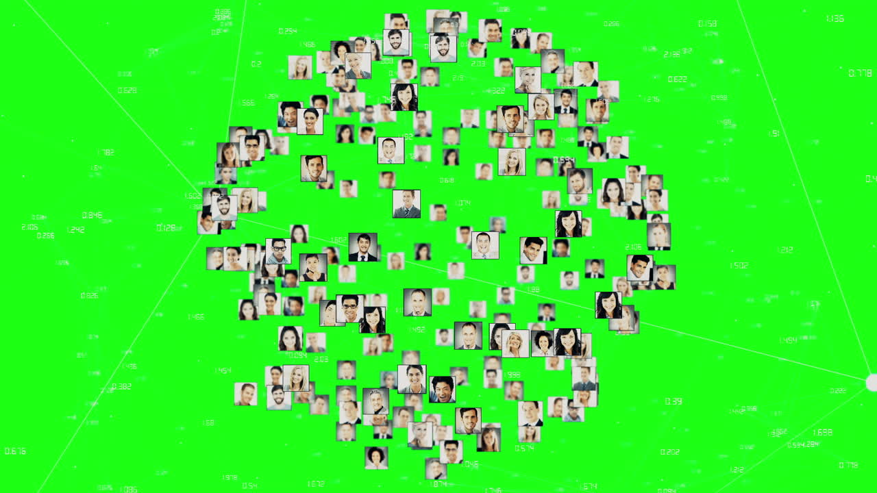 animación gráfica digital pantalla verde