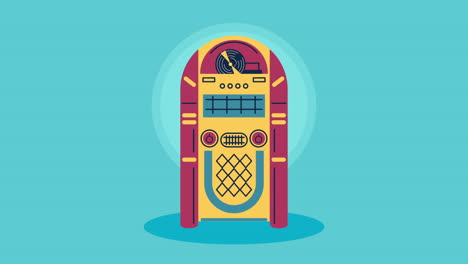 retro jukebox illustratie