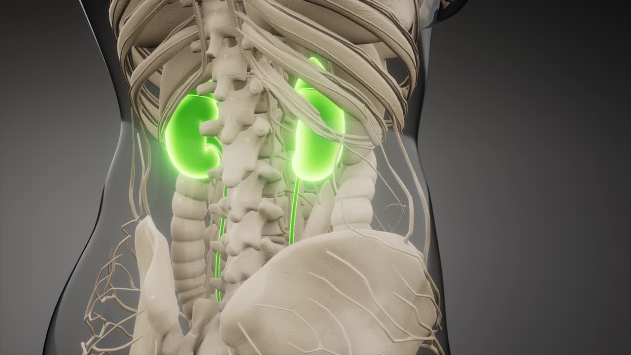 medically accurate illustration of the kidneys