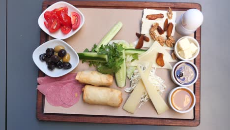 a delicious turkish breakfast platter