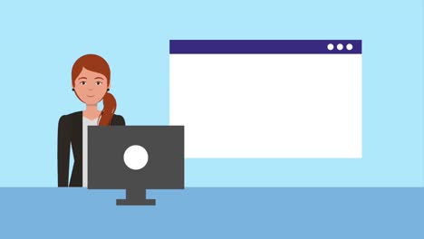 trabajo en equipo personas animación hd