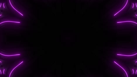 purple neon kaleidoscope pattern