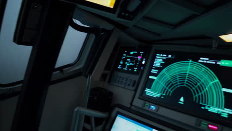 foggy maritime navigation in a navigation bridge