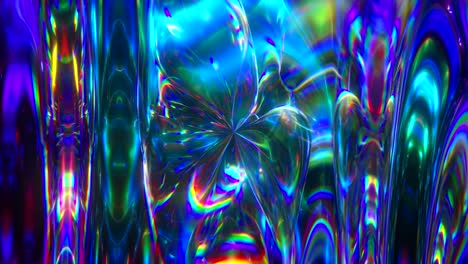 colorful abstract animated background. the movement of a transparent multi-colored glass surface. active movement of the liquid effect. conceptual art. rainbow gradient. seamless loop 3d render