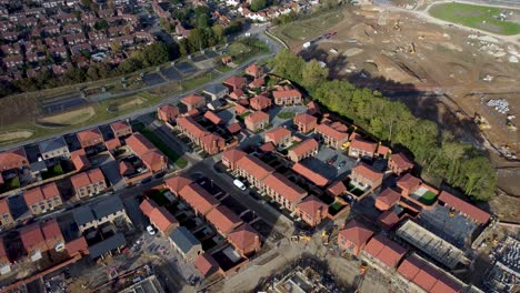 saxon campos canterbury construcción 4k aérea dolly hacia atrás