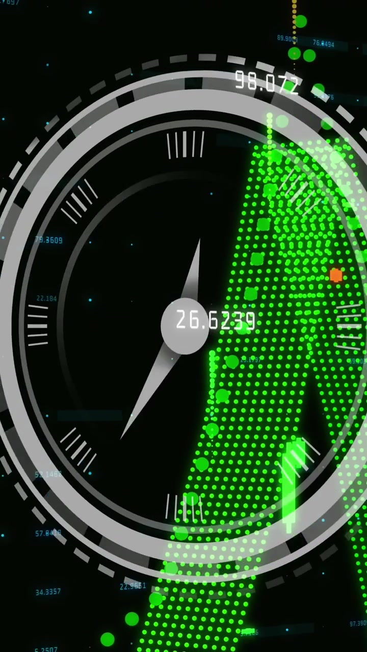 Animazione di scansione dell'ambito ed elaborazione di dati finanziari su griglia