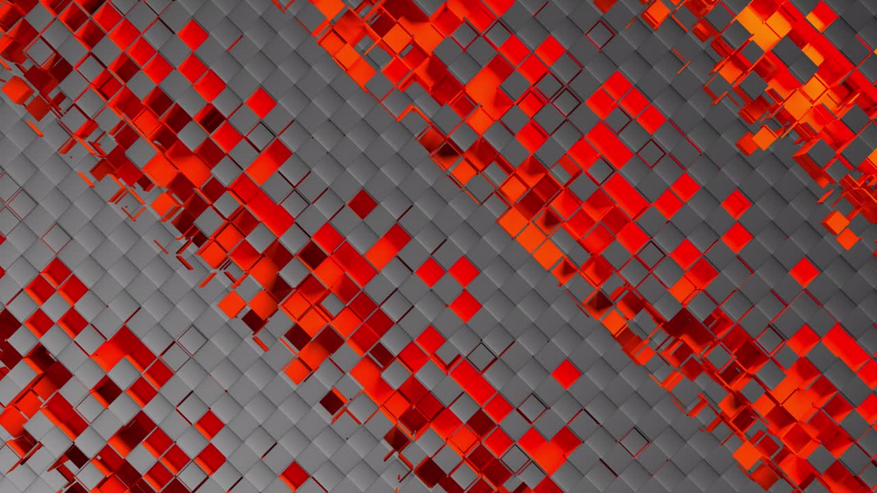 tiras abstractas de celdas de mosaico cuadradas en fondo de carbono