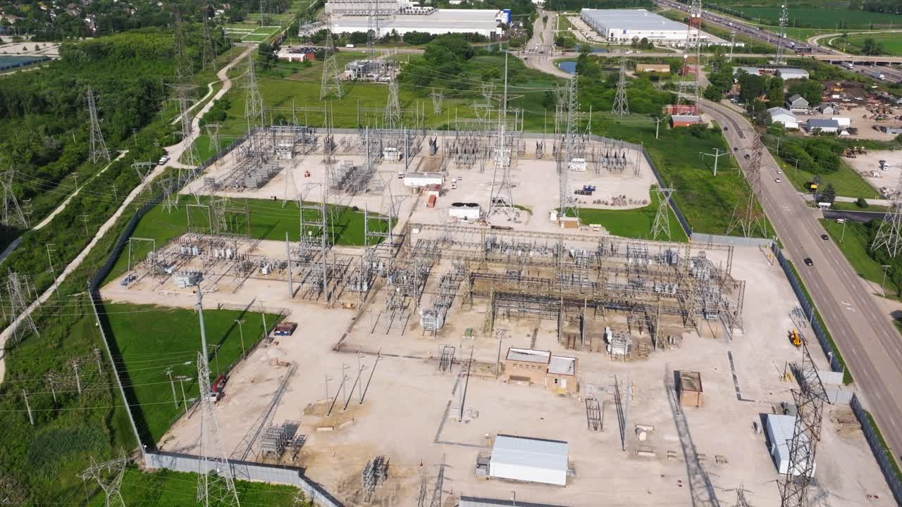 central eléctrica de subestación eléctrica de alta tensión