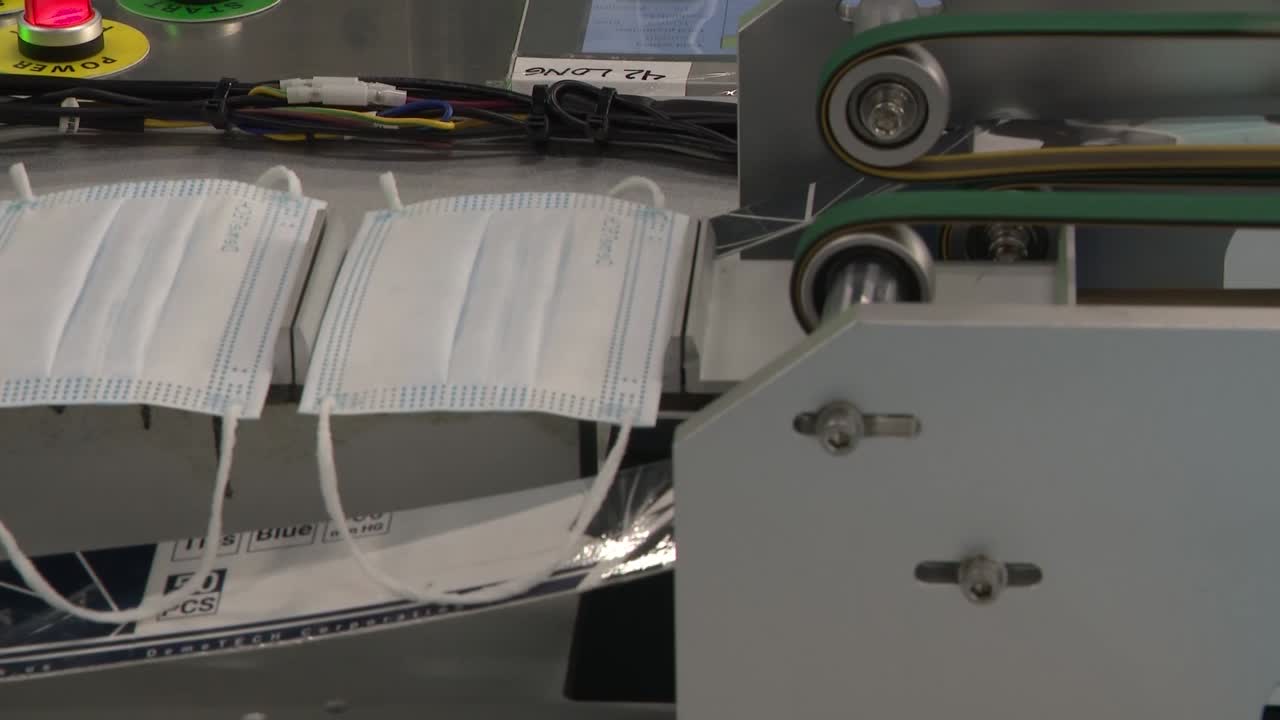 마스크 제조 공장 마스크 만들기