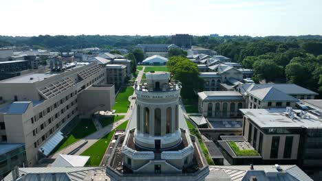 hamerschlag hall aerial rising shot