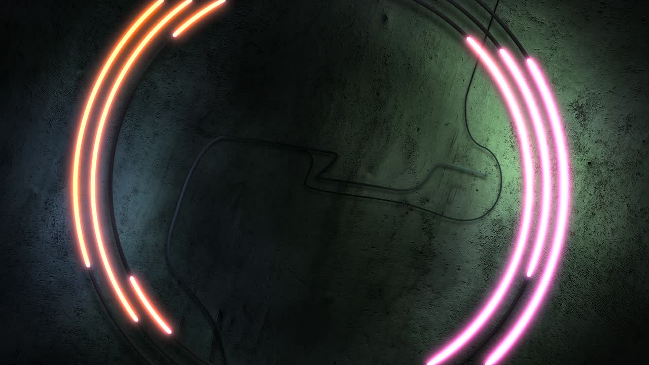 luces rojas de neón en la pared