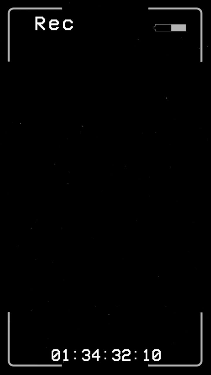 Vertical 9:16 retro vcr recording screen with heavy vhs noise and tracking distortion. For creating authentic 80s or 90s found footage look