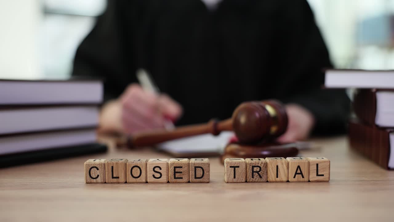 Closed Trial in Court