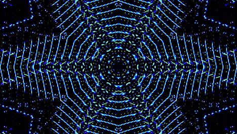 linee luminose luminose impostate movimento d'onda blu, colorate, su sfondo nero