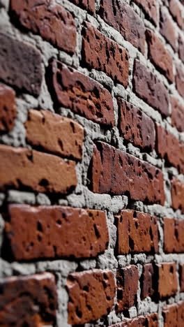 primer plano de una pared de ladrillo rojo