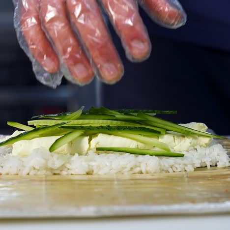 process of preparation sushi