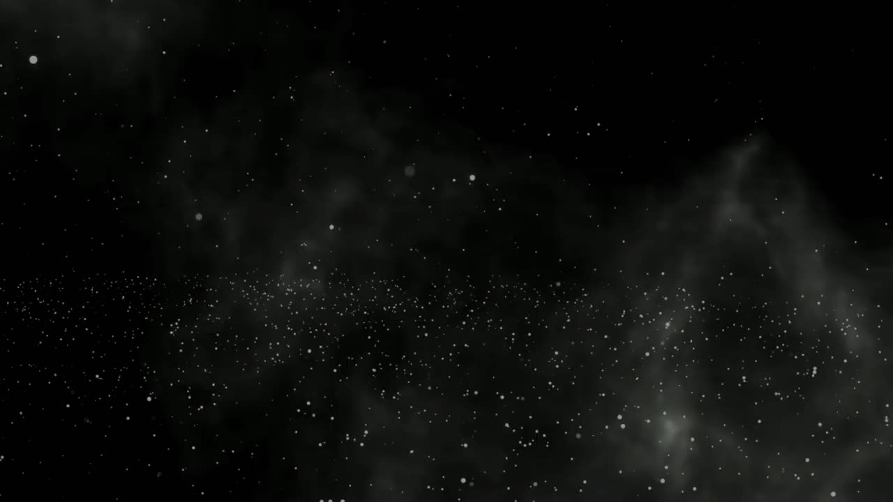 Animated White Smoke on Black Background — Fog, Mist, Vapor, Abstract Motion, Atmospheric Visual