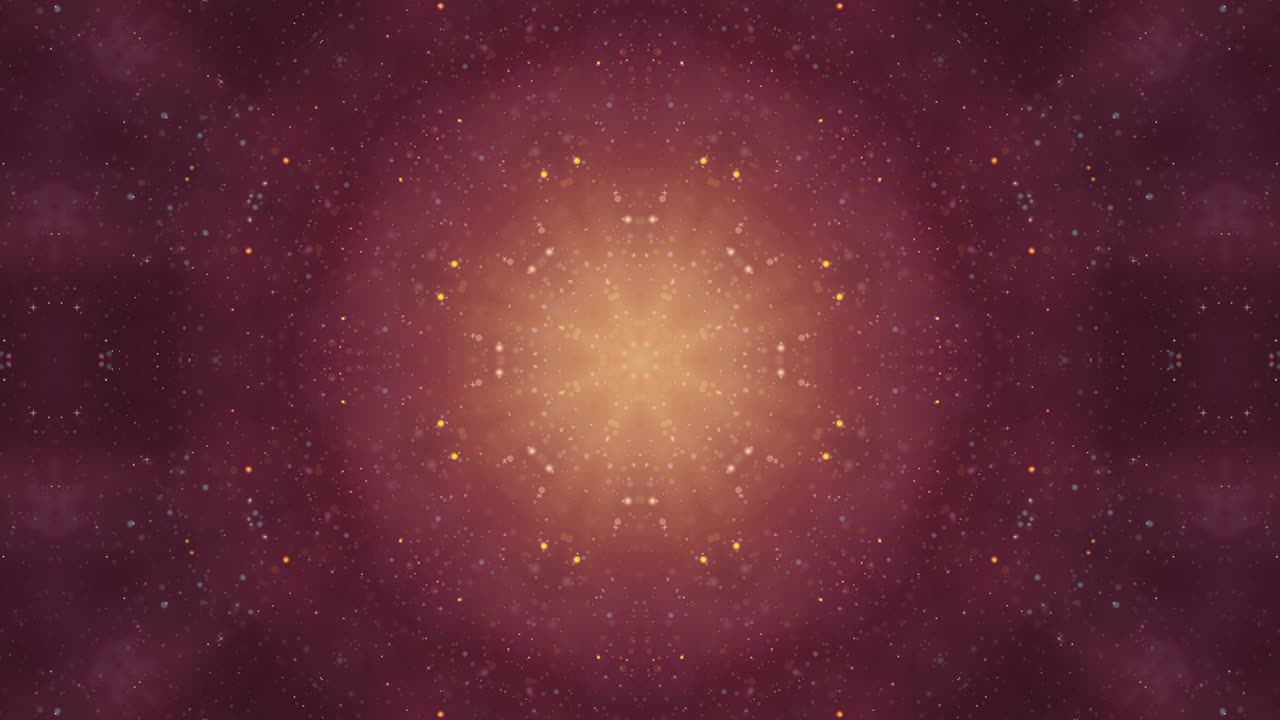 Kaleidoscope of Shimmering Particles – Hypnotic, Radiant, Pulsating Cosmic Energy in a Radiant Mesmerizing Fluid Motion