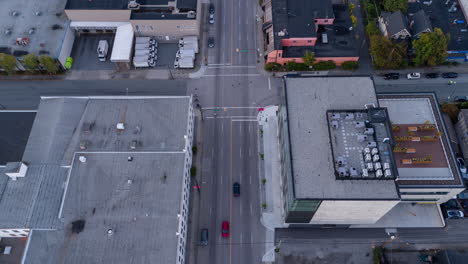 vancouver city traffic aerial hyperlapse