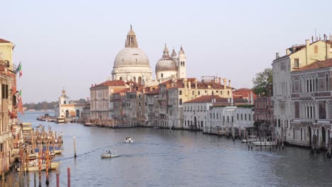 empty grand canal, venice, italy