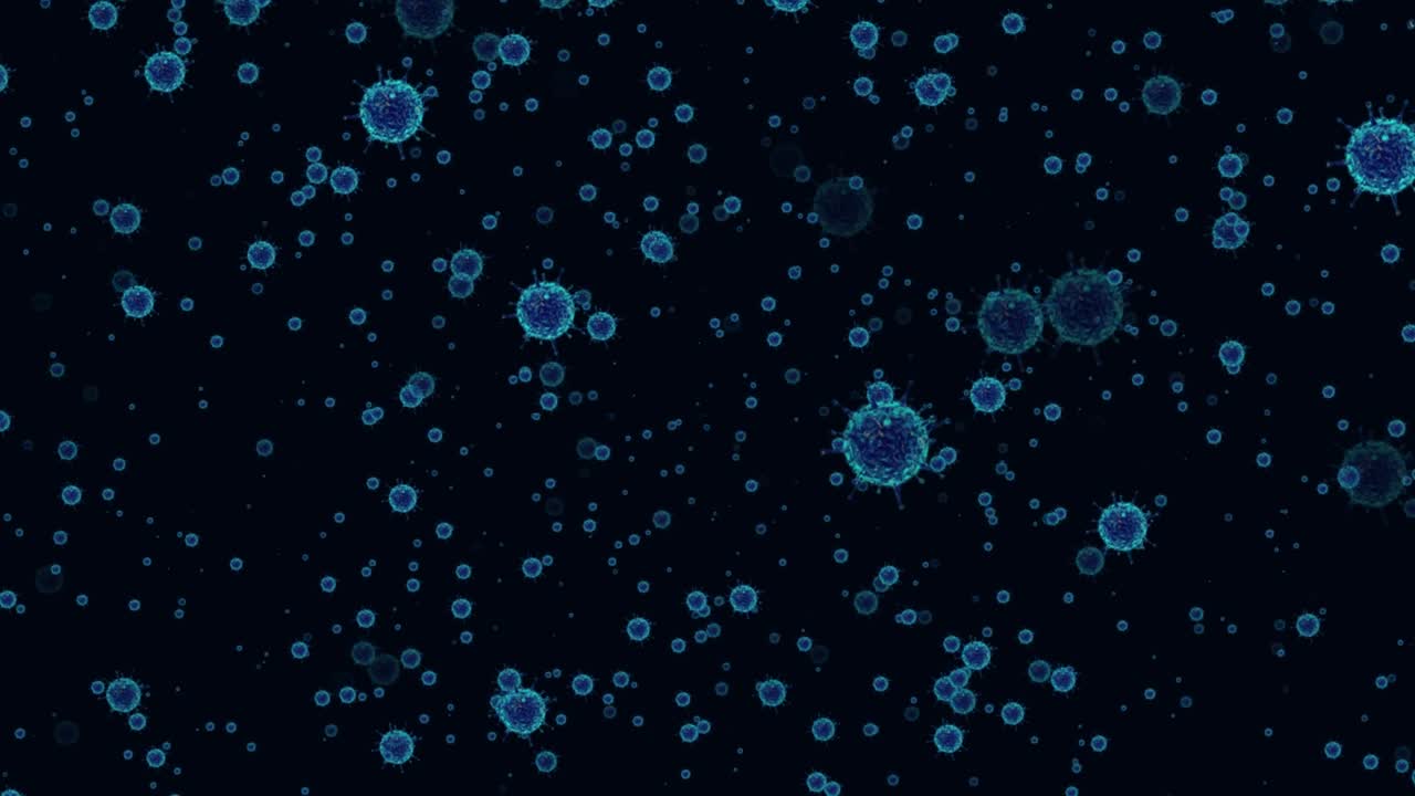 fondo de movimiento de animación de coronavirus