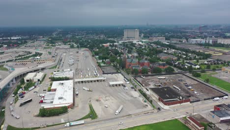vista aérea de detroit, michigan