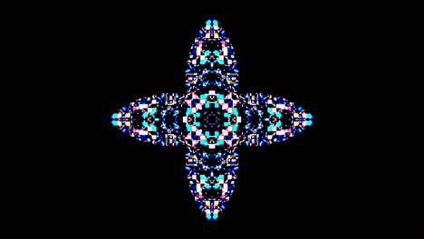 beautiful abstract kaleidoscope that shines, a radiant light that regulates the subtle movements