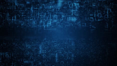 4k abstract hologram 3d big data digital city futuristic matrix loop backgrounds animation.